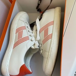 Hermes sneakers in pretty good condition. Worn a total of five times